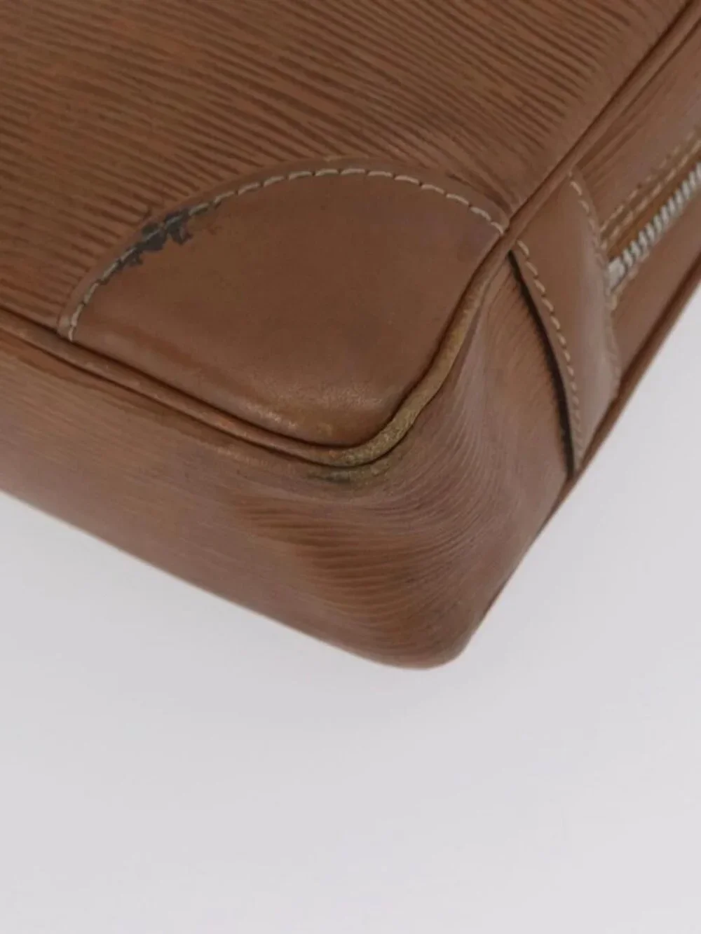 LOUIS VUITTON Epi Porte Documents Voyage Business Bag Brown